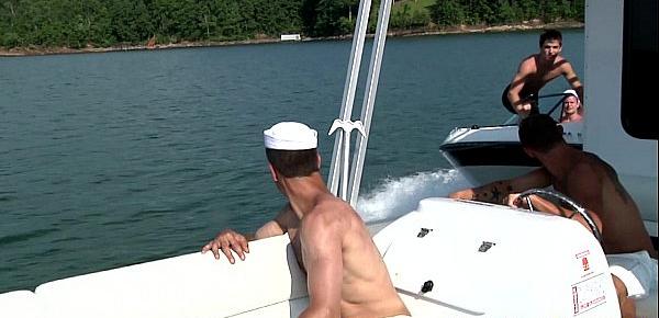 Gay sailor outdoor orgy with Chip Young